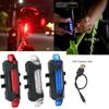 Bicycle Rear LED Light LED Bicycle Rear Tail Light USB Rechargeable Mountain Bike Lamp Waterproof Light Bicycle Accessories
