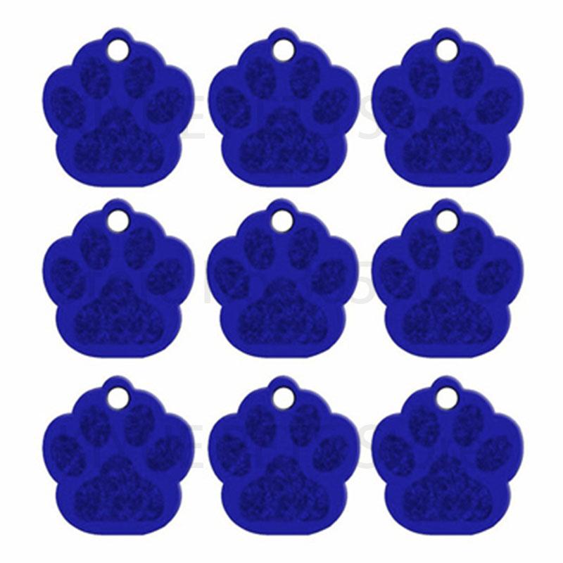 100 шт. Бирка для питомца с лапой, ID-бирка для собаки, с гравировкой на заказ, Именная табличка, Телефон, ID-бирки для собак, Персонализированный алюминиевый кулон для питомца, Брелок