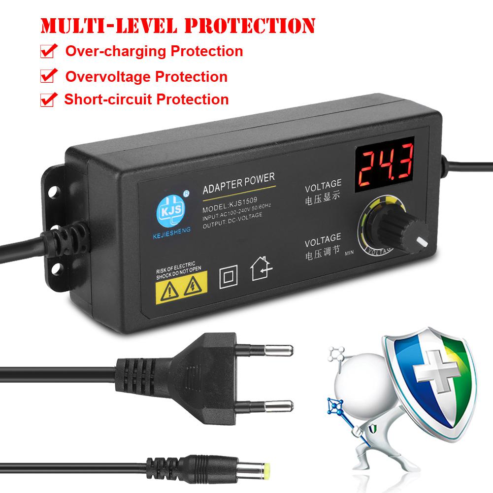 3-36V Wide Range Adjustable Power Adapter Anti-interference 60W 1.7A AC Adapter