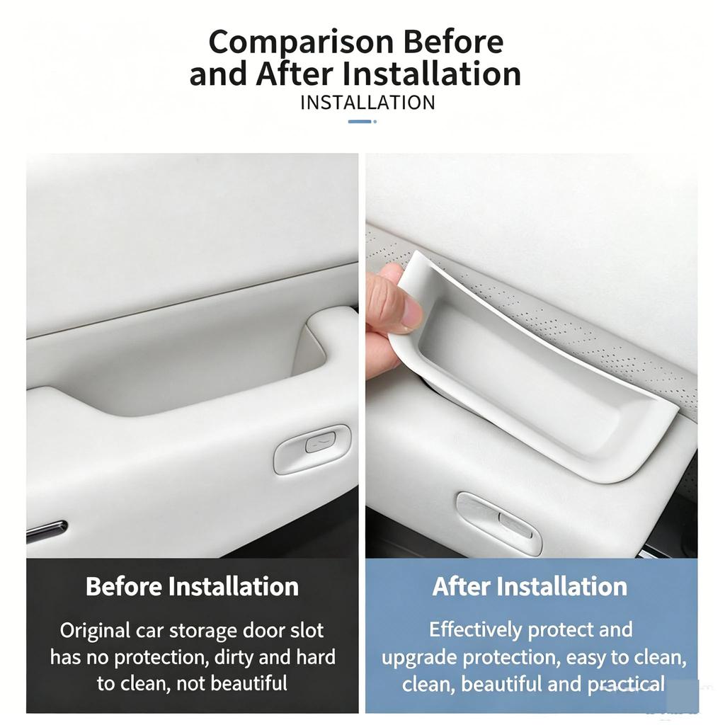 For NEW Zeekr 7X 2025-2026 Door Storage Box Interior Handle Storage Box Door Slot Handle Modification Product Interior