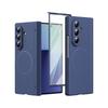 Бизнес-чехол с покрытием под кожу и защитой шарнира из ПК для Samsung Galaxy Z Fold 8 Ultra 7 6 5 4 3 с пленкой, магнитная крышка для беспроводной зарядки