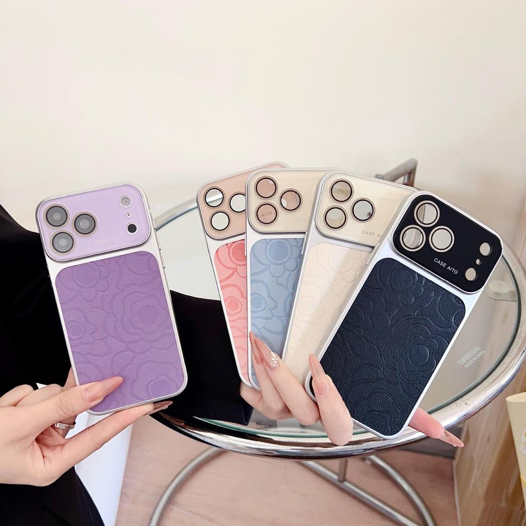 Элегантный чехол-книжка с цветочным принтом и полной защитой для iPhone 14-17 Pro Max