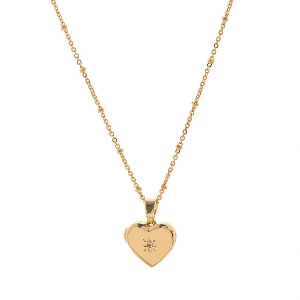 Gold Photo Album Necklace Retro Style Foldable Open Close Necklace Photo Holding Heart-Shaped Album Photo Frame Necklace Jewelry