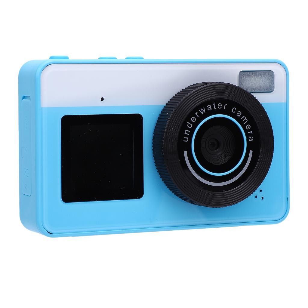 4K Digital Camera 48MP 3 Meter IP68 Water Proof 18X Zoom Vlog Camera with Front Rear Dual Screens for Teens Beginners