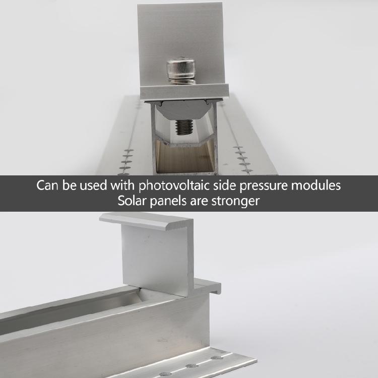 Крепление солнечной панели на крышу Короткий рельс Кронштейн для крепления солнечной панели Легко установить