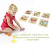 1/2/5PCS Kids 3D Wooden Puzzle Jigsaw Cartoon Animal Puzzles Kids Early Educational Toy