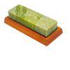 Natural Green Agate Sharpening Stone Whetstone Fine Grinding Polishing Shaved Bar Kitchen Knife Sharpener Honing Tool10000 Grit