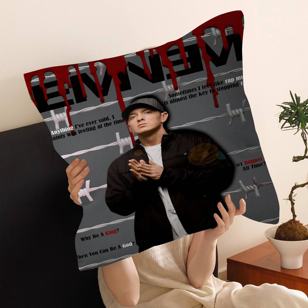 Рэпер Певец E-Eminem Подушка Чехол для Подушки Наволочка Гостиная Диван Домашний Декор Индивидуальный