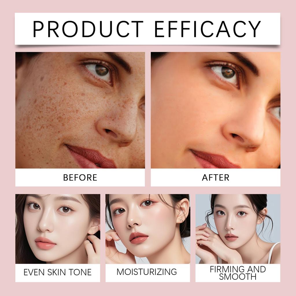 Отбеливающий и против морщин крем увлажняет лицо, осветляет тон кожи, уменьшает пигментные пятна на лице, улучшает тусклую кожу и подтягивает ее.