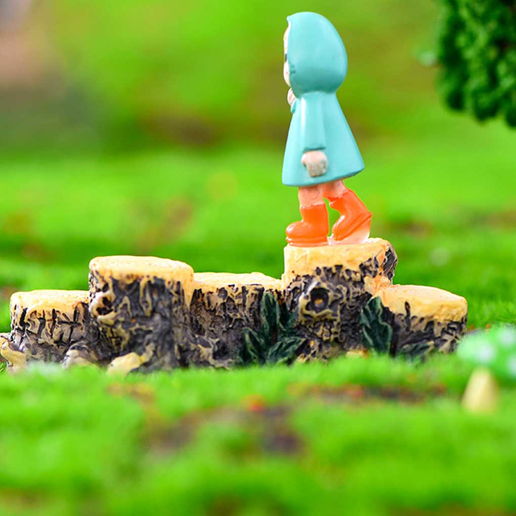 Handmade Stump Bridge For Micro Landscape Decoration Unique Style Fairy Garden Miniatures Tree Stump