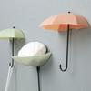 3Pcs Wall Hooks Strong Load-bearing Umbrella Shape Design Easy To Install Self Adhesive Hanger Hook Storage Organizer