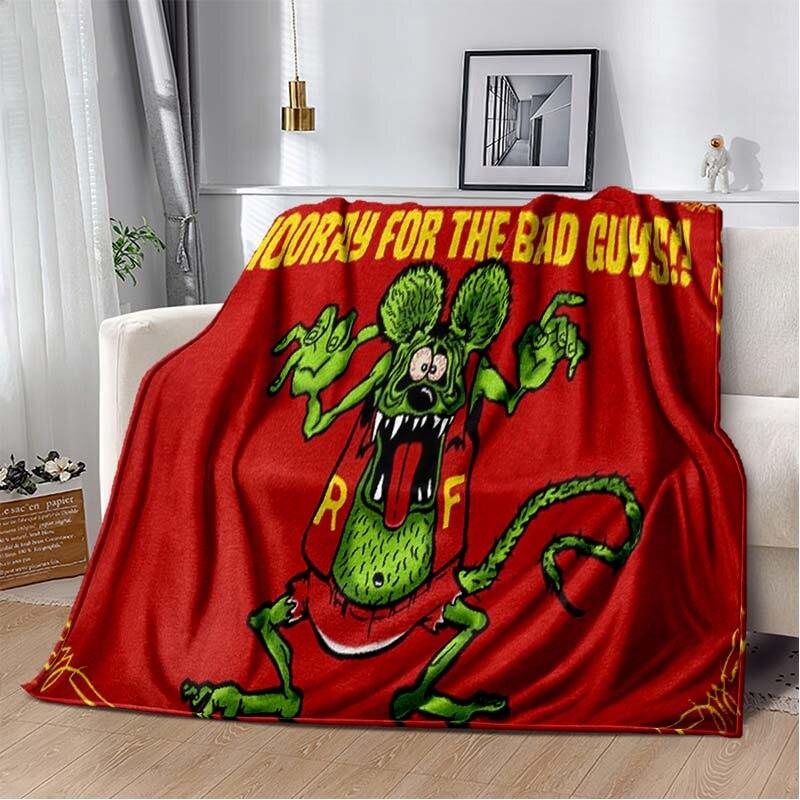 Одеяло с рисунком крысы Финка, пододеяльник для дивана, дорожное постельное белье, фланелевое одеяло, покрывало, одеяло для пикника