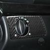 Для Benz E-Class W211 2003-2009 Накладка-декоративная планка переключателя фар из настоящего углеродного волокна, наклейка на аксессуары интерьера автомобиля
