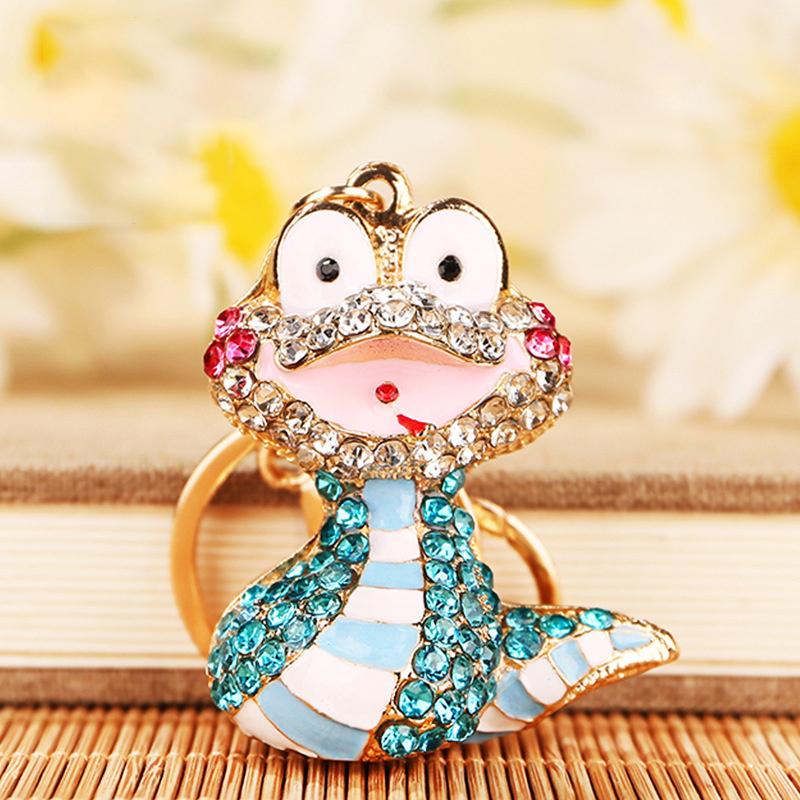 Творческая новинка, милый брелок в виде змеи со знаком зодиака, мультяшное животное, брелок, изысканный рюкзак, украшения, аксессуары, подарки