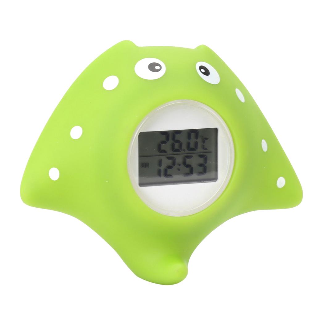 Baby Bath Thermometer Alarm LCD Display Fish Shaped Waterproof 0?60 Degrees Celsius Water