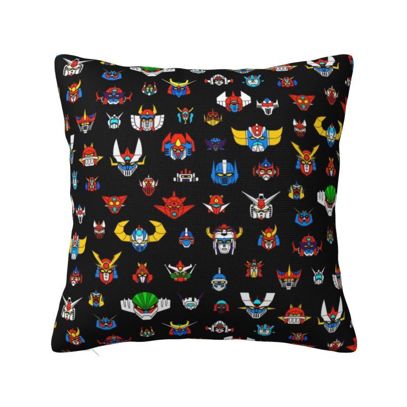 Custom Grendizer Lucca Cushion Cover 40x40cm UFO Robot Goldrake Velvet Cute Pillow Cases Decor Home