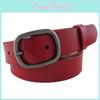 Ladies Genuine Leather Belt With Alloy Buckle For Fashion Casual Wear