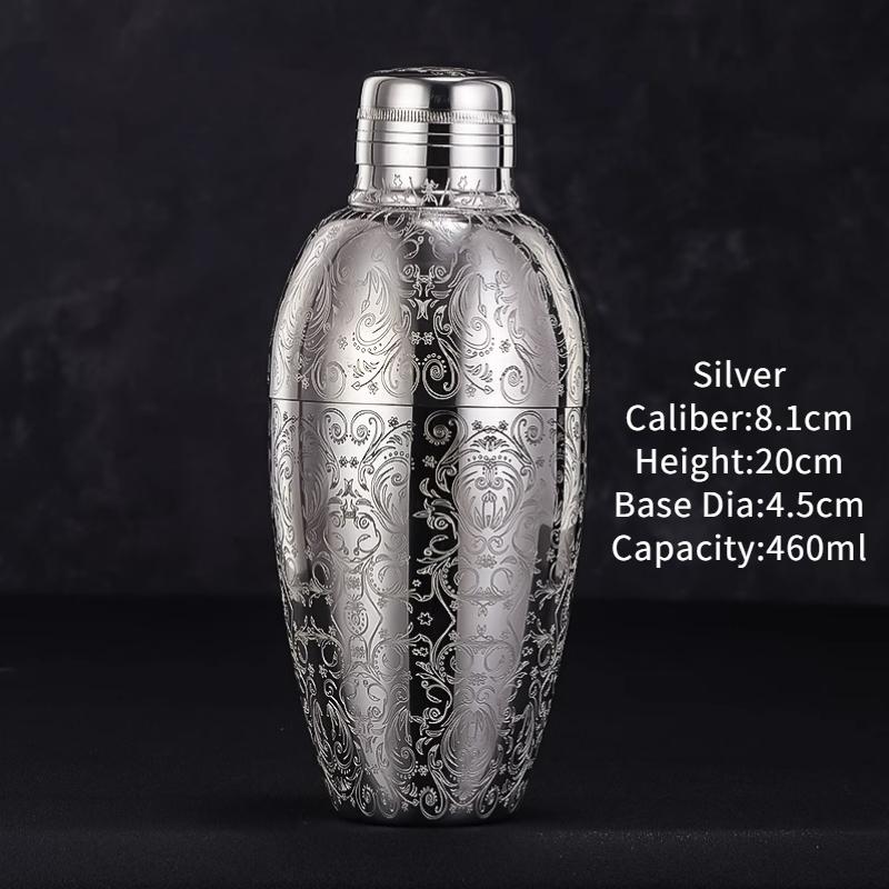 Барный шейкер для коктейлей Бостонский шейкер Нержавеющая сталь Шейкер с гравировкой Барный аксессуар Инструменты бармена Для дома и бара