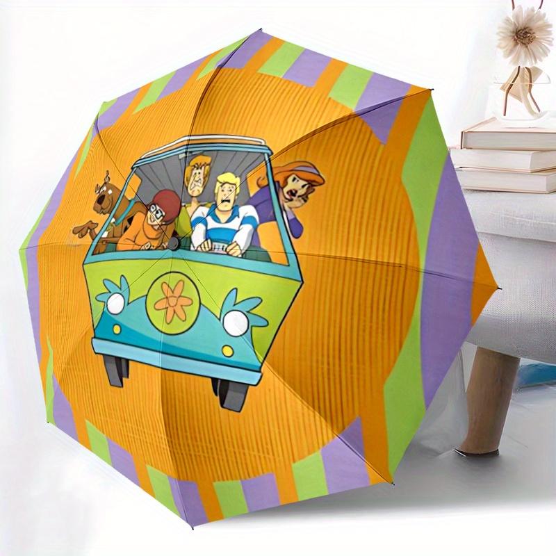 1pc Scooby-Doo Automatic Umbrella - 8-Rib Foldable Design, Outdoor Adventures, Durable Canopy Material yy250827184