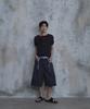 PARADIGMFILM [Ep.02] Triangle Bermuda Cotton Pants (Blue Charcoal)