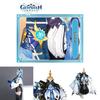 Изысканный костюм для косплея Эолы из Genshin Impact, комплект боди из ПУ для Хэллоуина и Рождества