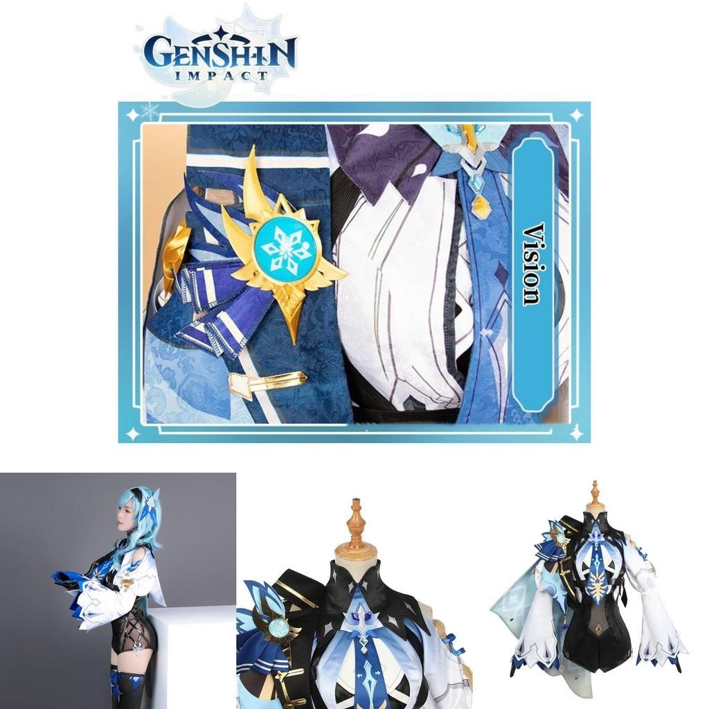 Изысканный костюм для косплея Эолы из Genshin Impact, комплект боди из ПУ для Хэллоуина и Рождества