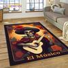 Horror Skull Girl Dead Gothic Undead Female Carpet Rug for Home Living Room Bedroom Sofa Doormat Decor,Kid Area Rug Non-slip Mat