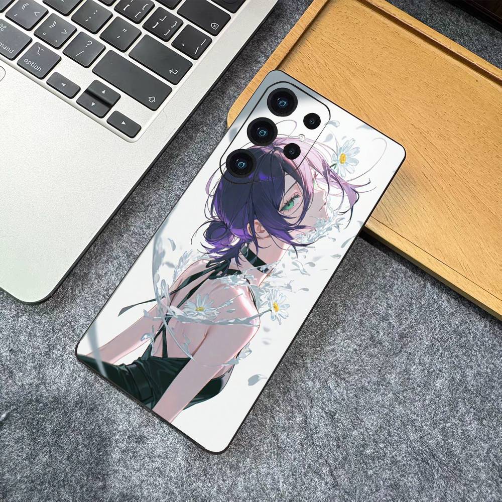 Чехол для телефона Chainsaw Man The Movie Арка Резе Для Samsung S 24 fe 25 Ultra plus 20 lite 21 30 22 23 24 22 Ultra 5G Fundas