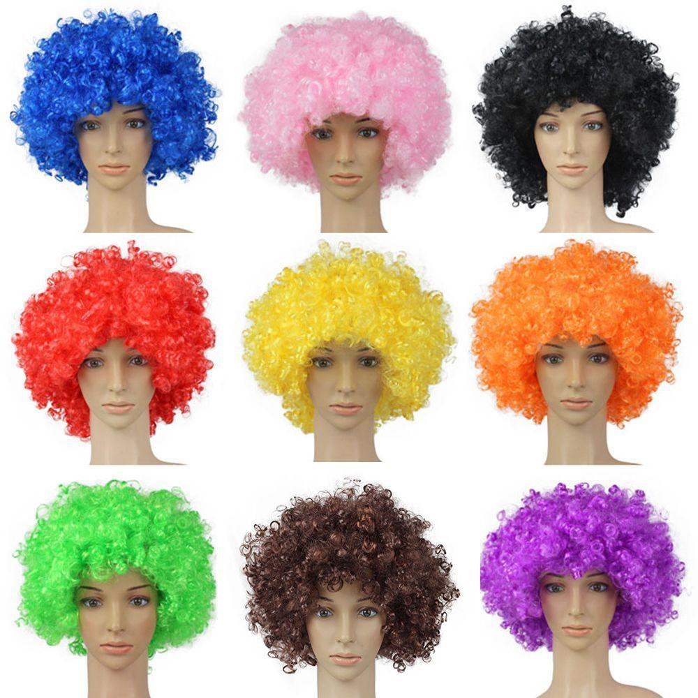 Adult Kids Clown Props Afro Curly Wigs Funny Wig Synthetic Wigs Cosplay Hairs Costume Party