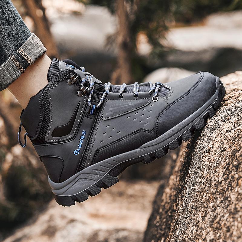 Модные мужские походные ботинки для горного пустынного скалолазания, классические кроссовки на платформе, высокие уличные ботинки, удобные треккинговые ботинки 39-47
