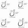 500PCS Sharpened Barb Fishing Hooks Set High Carbon Steel Fishing Hooks  Freshwater Fishing