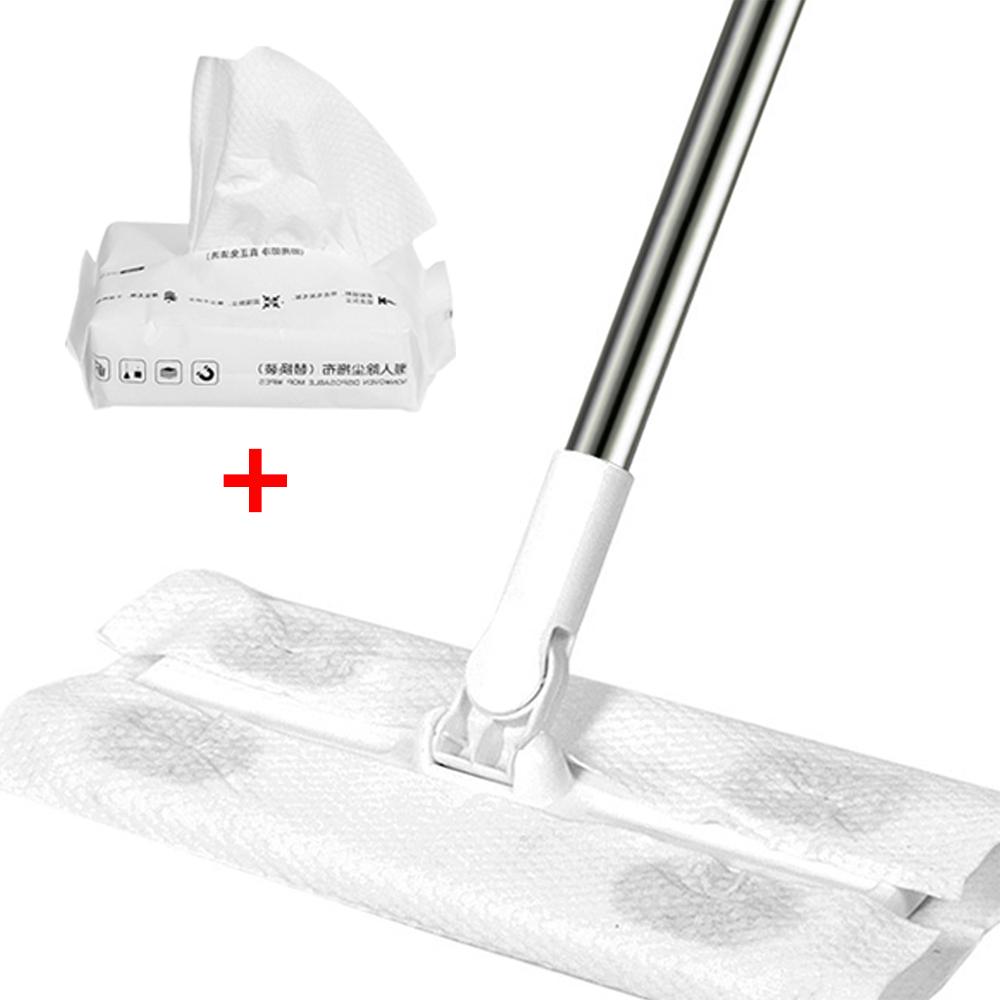 Вращающиеся на 360 градусов сухие и влажные плоские швабры с одноразовой насадкой для швабры, статическая швабра для уборки полов из твердой древесины, ламината, плитки