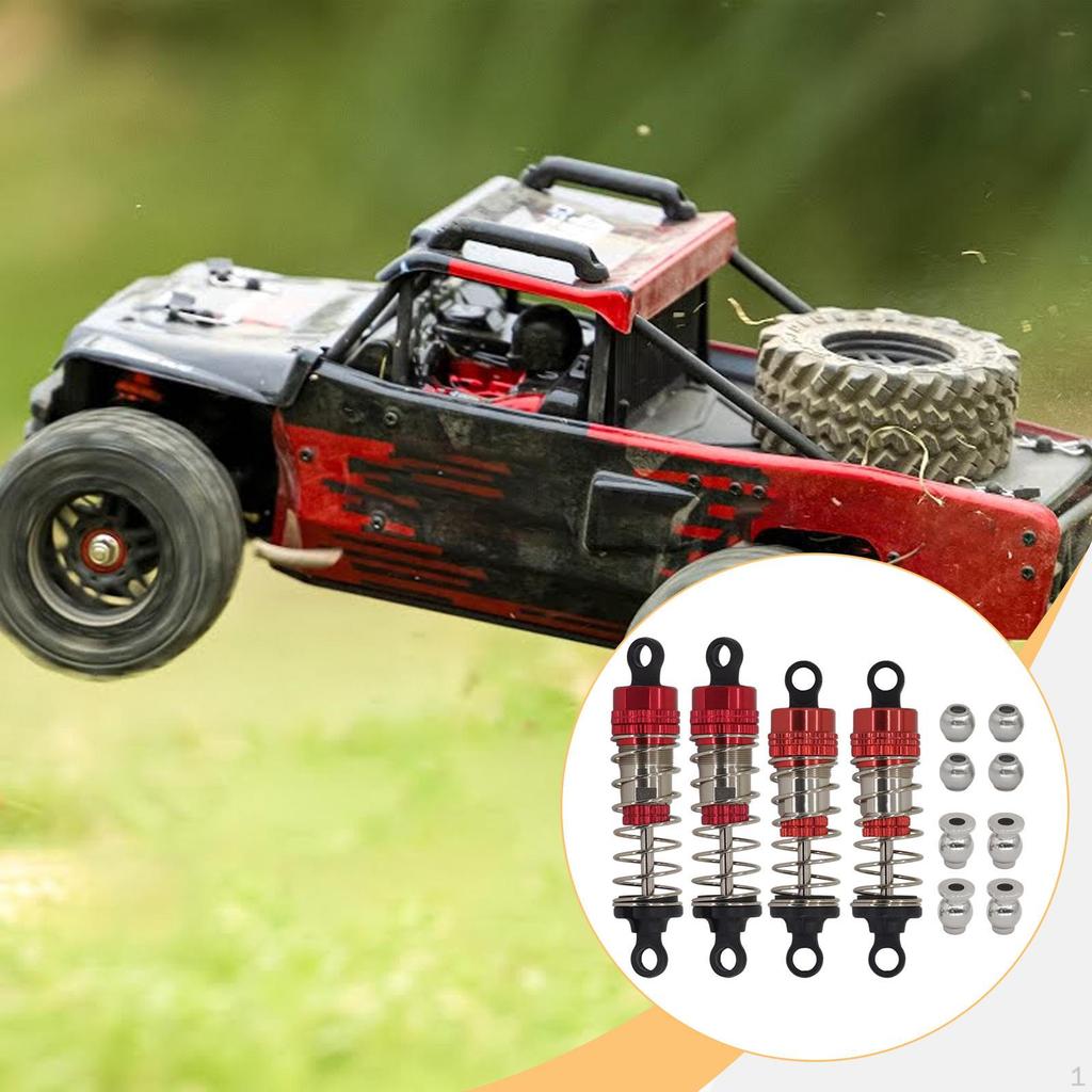 Metal Oil Shock Absorber Kit 66mm and 72mm Replacement for 14210 14209 1: 14 RC Vehicle Accessory