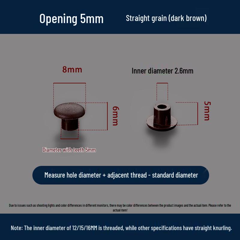 Универсальная круглая декоративная пластиковая заглушка для мебельных петель и отверстий под винты