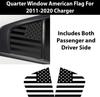 Pre-Cut Quarter Window American Flag Decal Stickers For 2011-2022 Dodge Charger