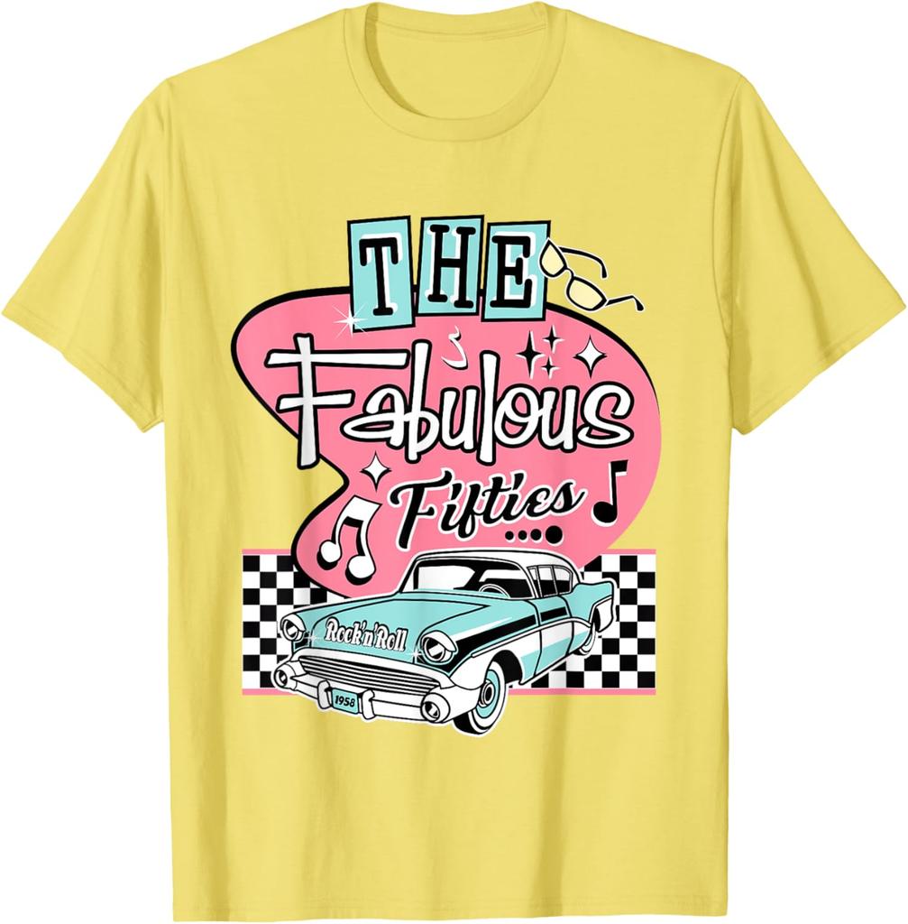50s Rockabilly Vintage 1950s Clothing For Women Men Sock Hop TShirt