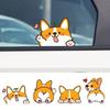 1pc Car Cartoon Car Sticker Corgi Sticker Electric Car Motorcycle Rain Auto Sticker for Window Body Decor Helmet Sticker