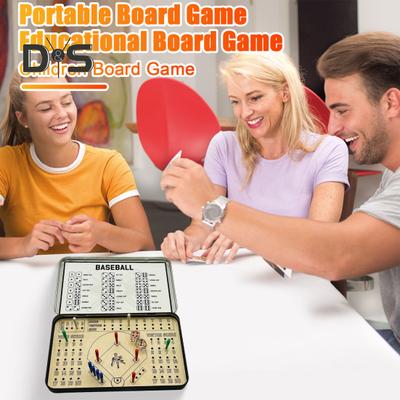 Дорожная деревянная настольная игра Бейсбол Регби Флик Футбол Игра в кости для нескольких игроков Интерактивная настольная игрушка Для детей Семейные игры для вечеринок Ночью