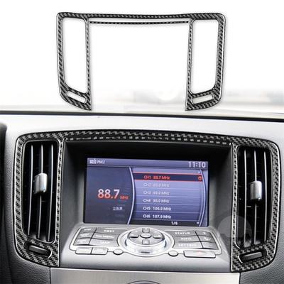 Накладка на центральный воздуховод для 2007-2013 Infiniti G37, настоящее углеволокно