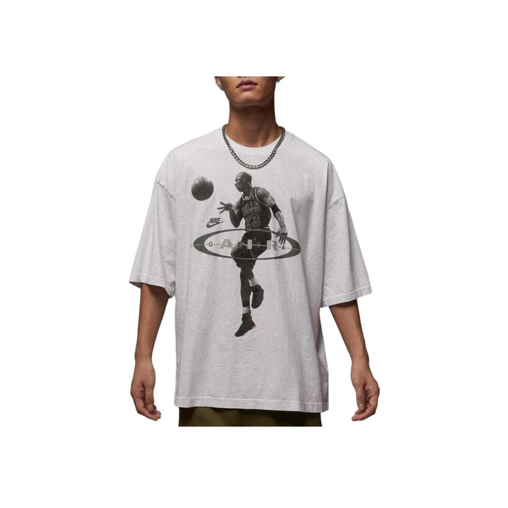 Jordan Переиздание Air Brk Crw Удобная футболка с коротким рукавом с надписью Мужские топы IF1805051