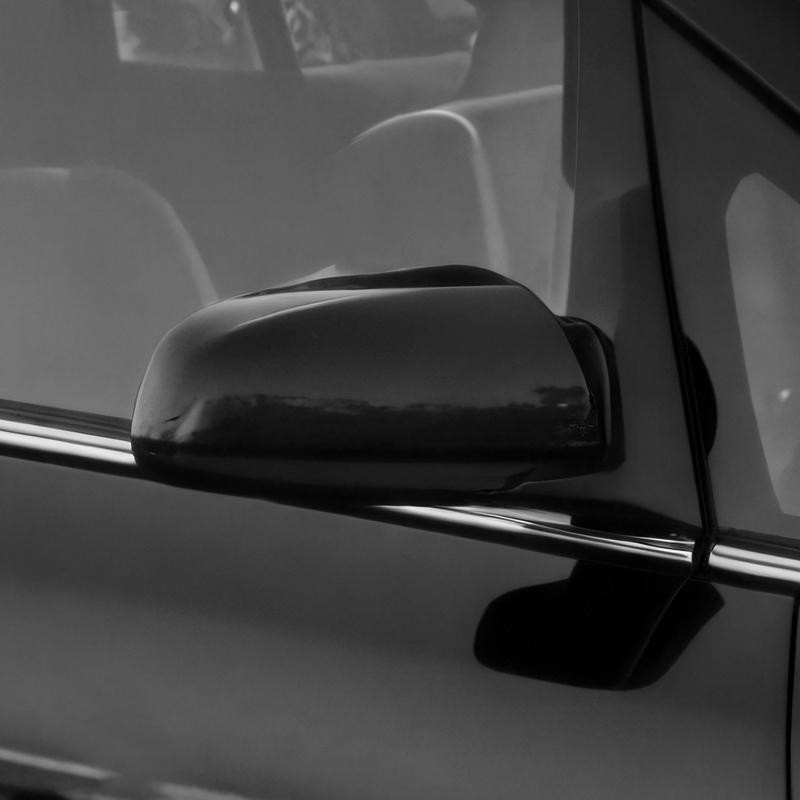 Накладка на боковое зеркало заднего вида (левая/правая) для Vauxhall Zafira MK2 2005 2006 2007 2008, загрунтованная белая / глянцевая черная
