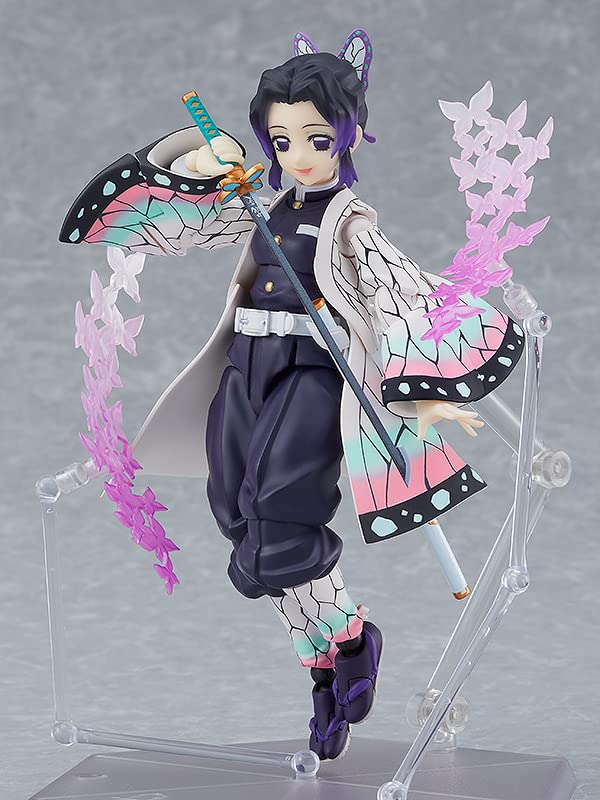 Figma Demon Kimetsu no Yaiba Shinobu Kocho Подвижная фигурка Slayer, раскрашенная в пластик, без масштаба