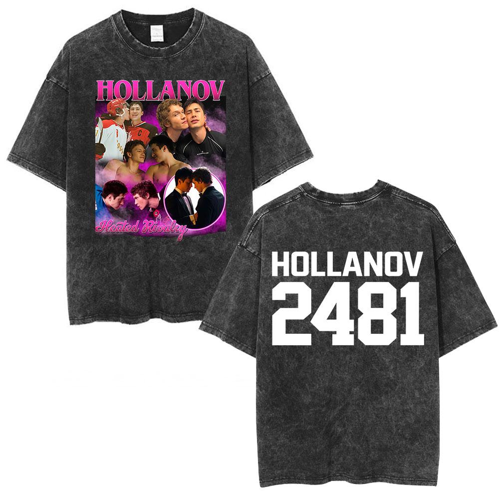 New Arrival Mens Tee Shirt TShirts Men Tshirt for Men Ropa Hombre Heated Rivalry Shane Hollander Ilya Rozanov Vintage Washed