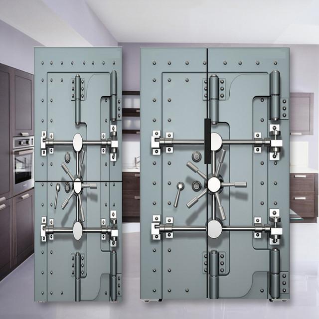 Наклейка на холодильник с кофе, дверная крышка, ПВХ, обои на холодильник, виниловая самоклеящаяся съемная наклейка на стену для замораживания, домашний декор