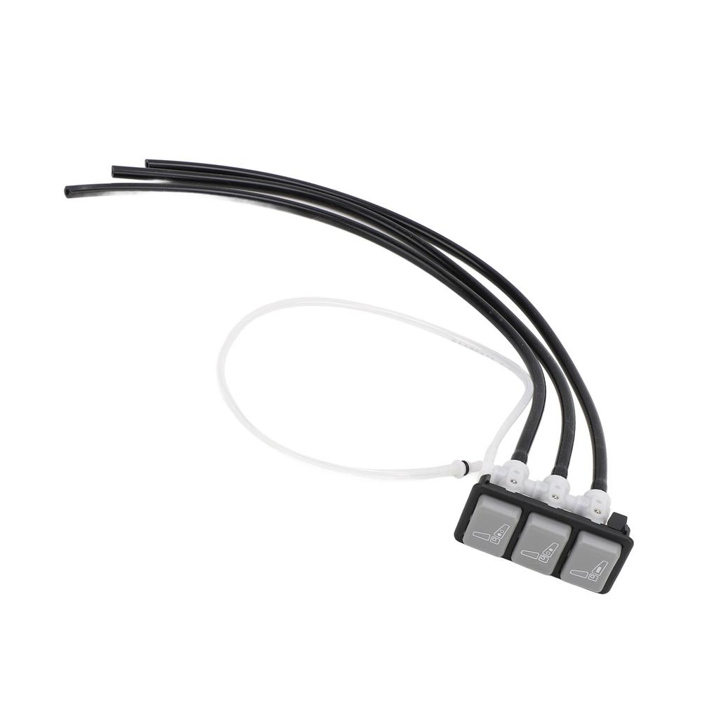 Truck Seat Lumbar Adjustment Valve 29074‑02 3 Button Seat Lumbar Adjustment Support Valve with 350mm Hose Replacement