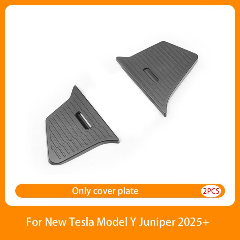 For Tesla Model Y Juniper 2025 TPE Rear Trunk Left Right Side Storage Box Tail Boot Organizer Partition Decoration Accessories