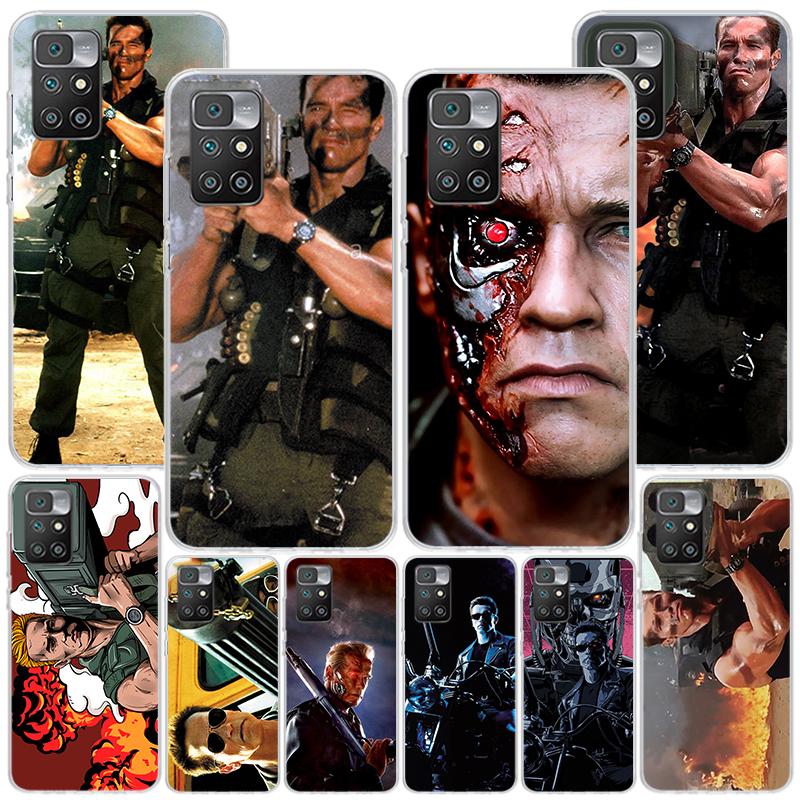 Чехол для телефона Arnold Schwarzenegger Terminator для Xiaomi Redmi 12 12C 10 10A 10C 10X 9 9A 9C 9T 8 8A 7 7A 6 6A S2 K20 Pro K40 Uniq