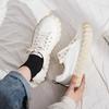 Three Vulcanized Platform Canvas Shoes Women's Versatile Retro New Little White Shoes Ugly Cute Flat Baseplate Shoes Heightening Shoes