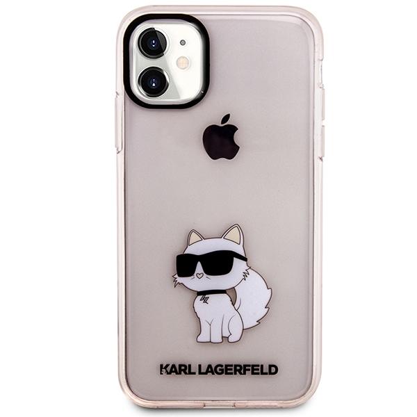 Etui do iPhone 11 Karl Lagerfeld Ikonik Choupette Różowe