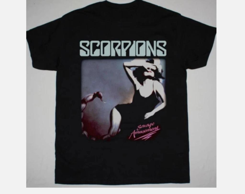 SCORPIONS SAVAGE AMUSEMENT 1988 Футболка Унисекс Хлопковая